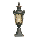 Elstead Philadelphia Medium Outdoor Pedestal Lantern in Old Bronze