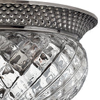 Hinkley Plantation 2 Light Flush Ceiling Light in Antique Nickel