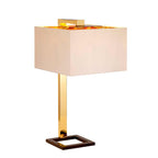 Elstead Plein Table Lamp in Dark Brown and Polished Gold