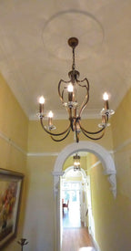 Elstead Pimlico 6 Light Ceiling Light in Dark Bronze