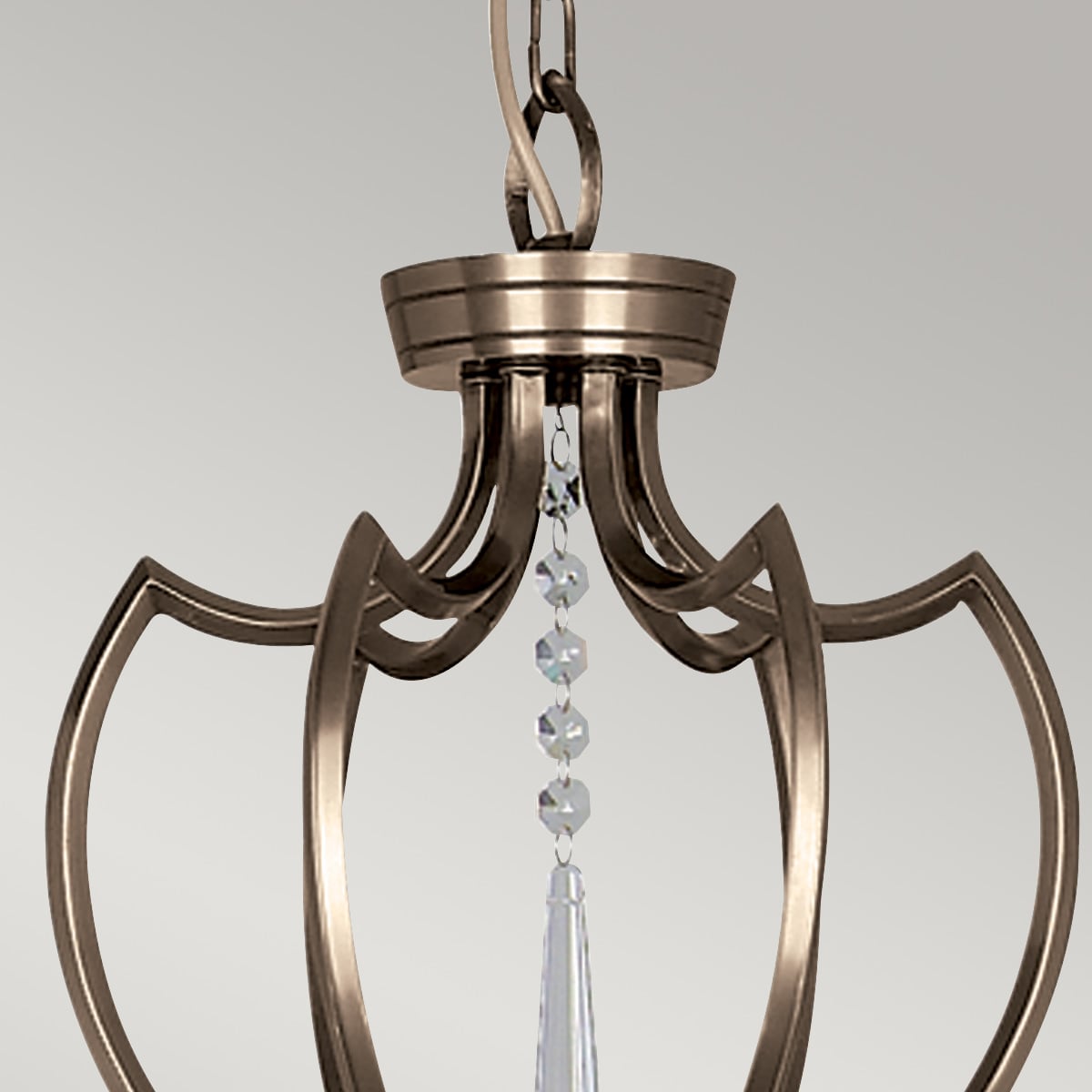 Elstead Pimlico 6 Light Ceiling Light in Dark Bronze, detail