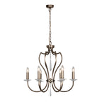 Elstead Pimlico 6 Light Ceiling Light in Dark Bronze