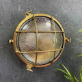 Navigator Cabin Large Porthole Bulkhead in Raw Brass