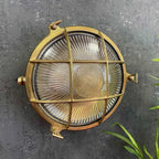 Navigator Cabin Large Porthole Bulkhead in Raw Brass