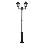 Elstead Parish Twin Post Outdoor Light in Black