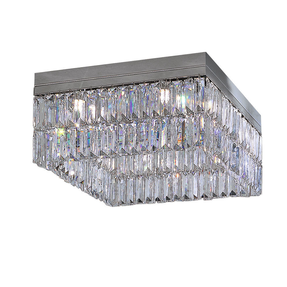 Kolarz Prisma 8 Light Flush Ceiling Fitting Chrome 314.18.5