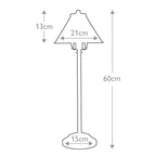 Elstead Provence Table Lamp in Aged Brass - dimensions