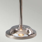 Elstead Provence 1 Light Table Lamp in Polished Nickel