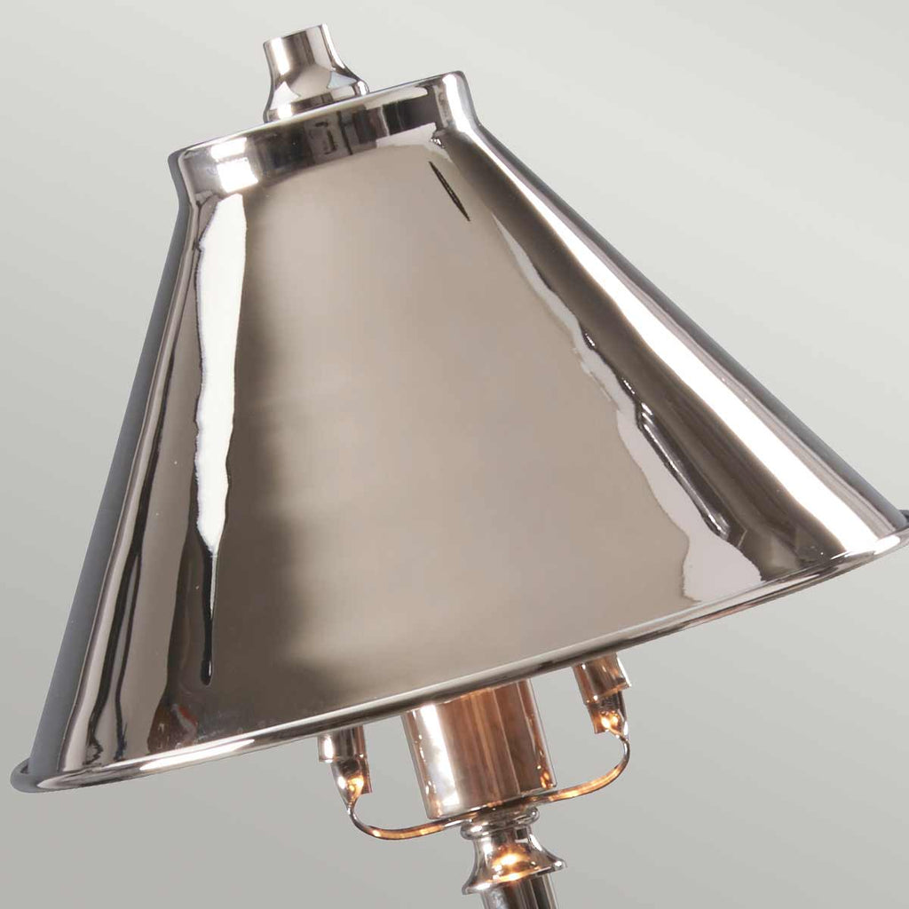 Elstead Provence 1 Light Table Lamp in Polished Nickel