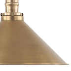 Elstead Provence 1 Light Pendant Light in Aged Brass