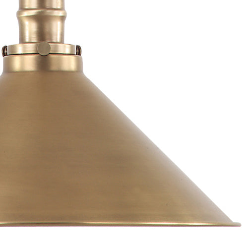 Elstead Provence 1 Light Pendant Light in Aged Brass