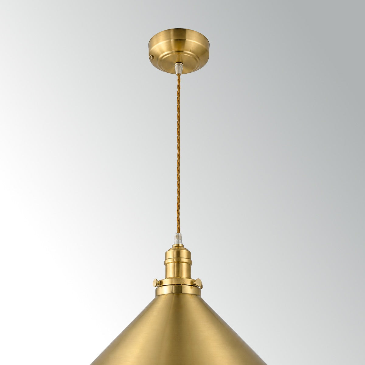Elstead Provence 1 Light Pendant Light in Aged Brass