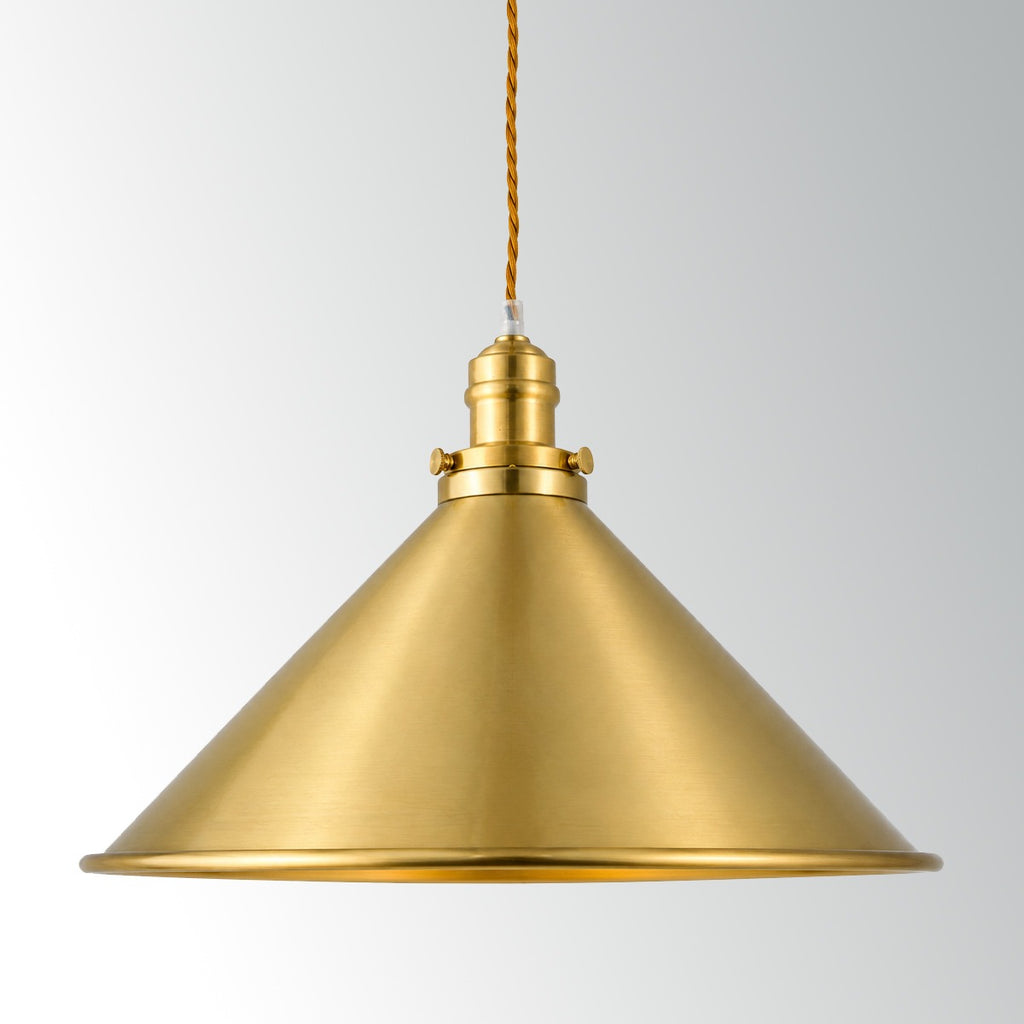 Elstead Provence 1 Light Pendant Light in Aged Brass