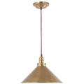 Elstead Provence 1 Light Pendant Light in Aged Brass