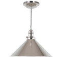 Elstead Provence 1 Light Pendant Light in Polished Nickel