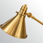 Elstead Provence Desk Lamp in Aged Brass