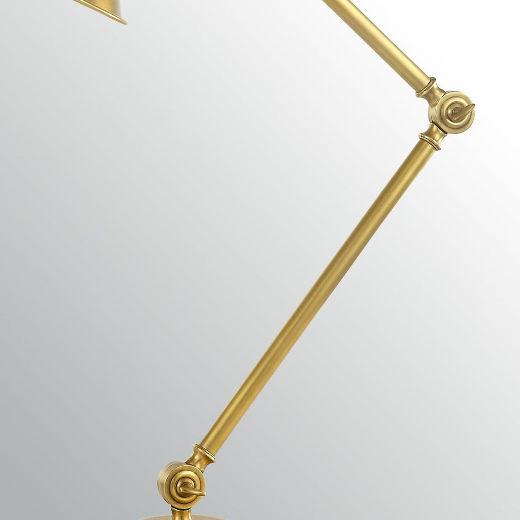 Elstead Provence Desk Lamp in Aged Brass