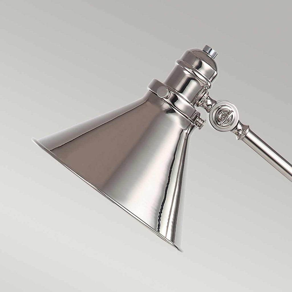 Elstead Provence Desk Lamp in Polished Nickel