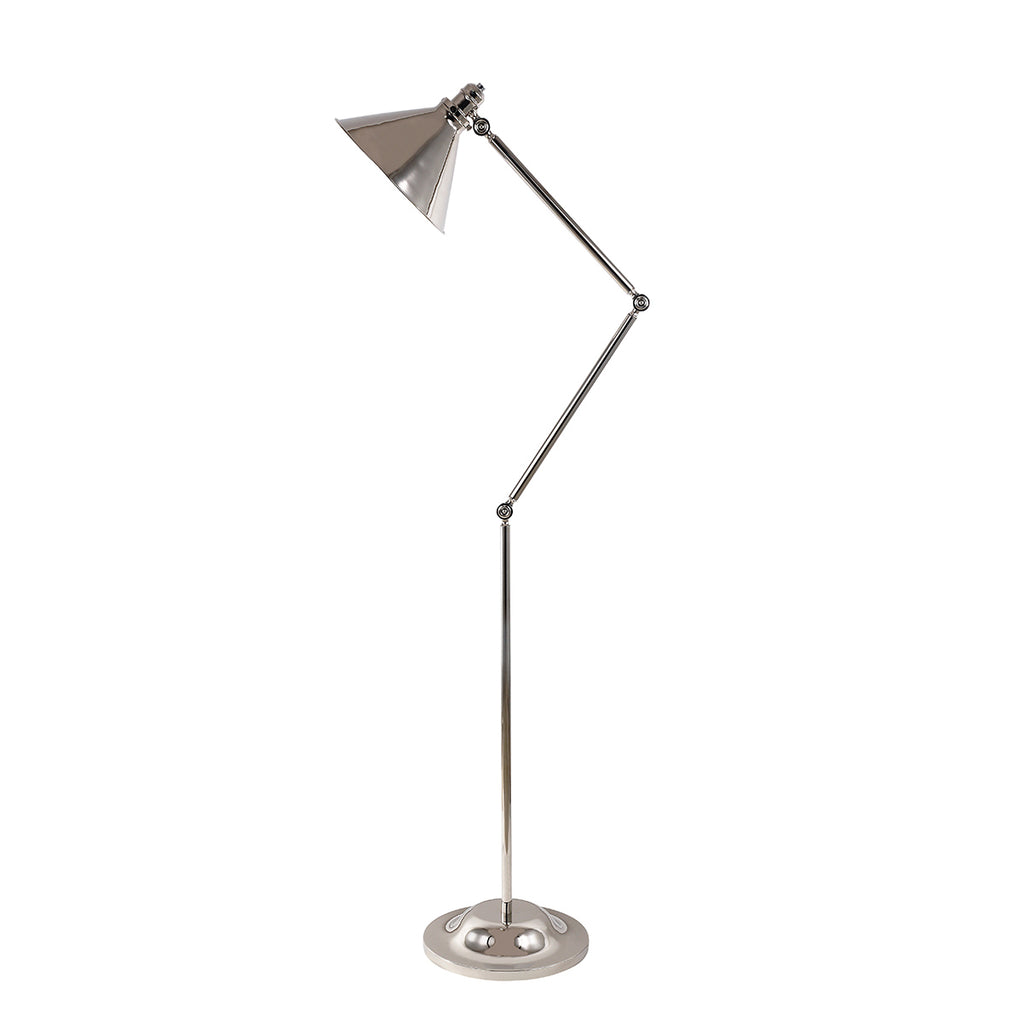 Elstead Provence 1 Light Floor Lamp in Polished Nickel
