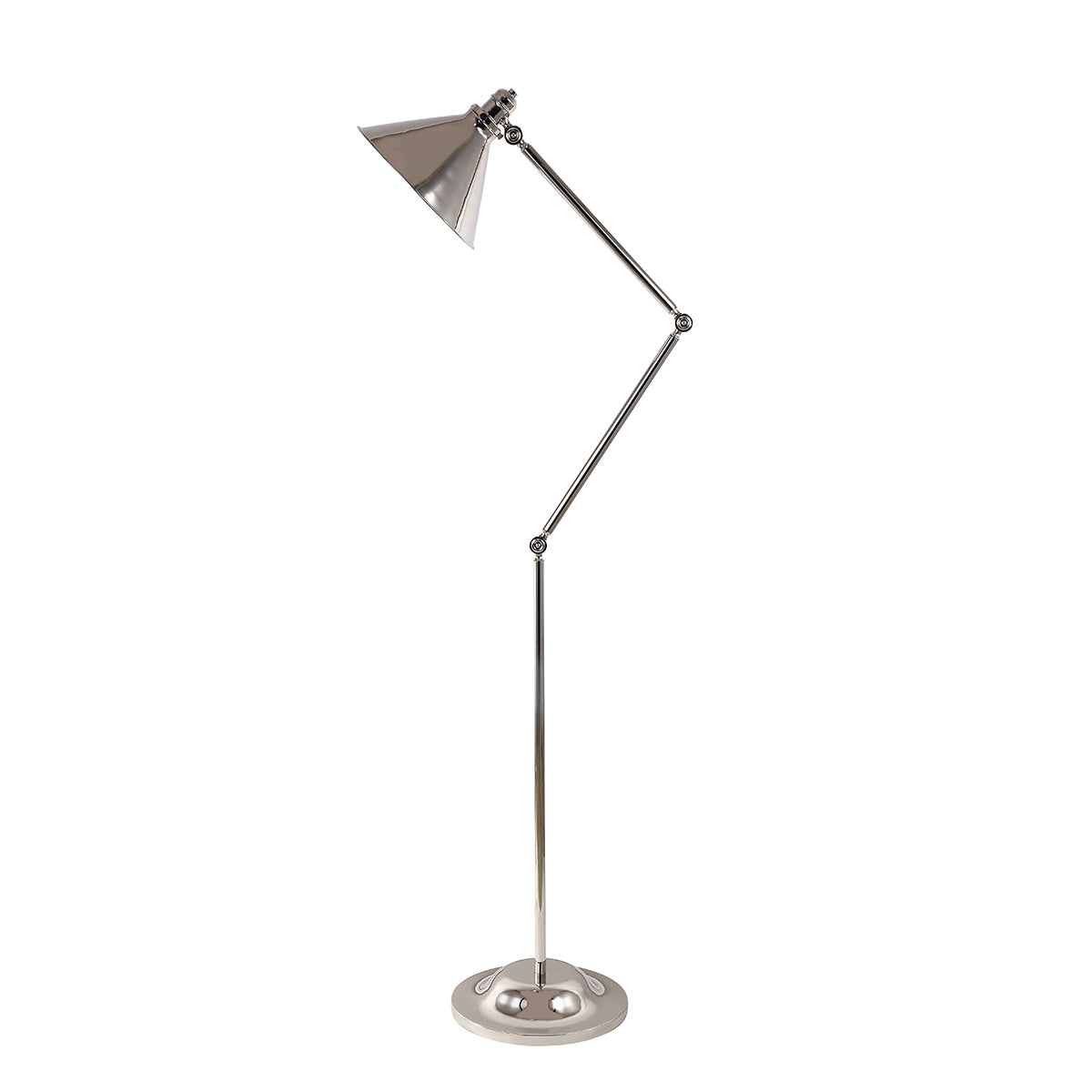 Elstead Provence 1 Light Floor Lamp in Polished Nickel