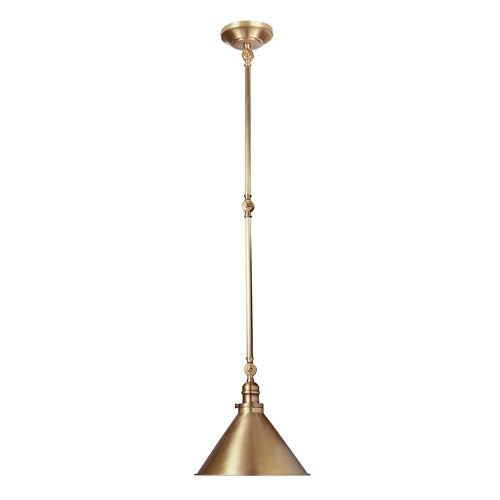 Elstead Provence 1 Light Adjustable Pendant Light/Wall Light in Aged Brass