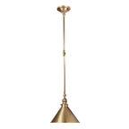 Elstead Provence 1 Light Adjustable Pendant Light/Wall Light in Aged Brass