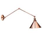 Elstead Provence 1 Light Adjustable Wall Light in Polished Copper