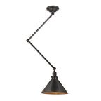 Elstead Provence 1 Light Adjustable Pendant/Wall Light in Old Bronze