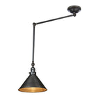 Elstead Provence 1 Light Adjustable Pendant/Wall Light in Old Bronze