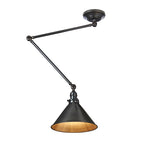 Elstead Provence 1 Light Adjustable Pendant/Wall Light in Old Bronze