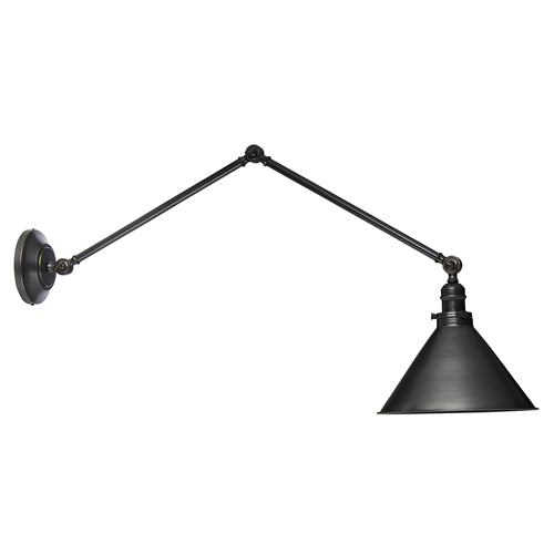Elstead Provence 1 Light Adjustable Pendant/Wall Light in Old Bronze