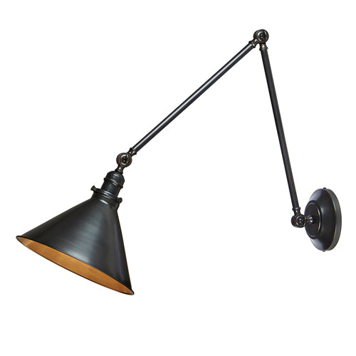 Elstead Provence 1 Light Adjustable Pendant/Wall Light in Old Bronze
