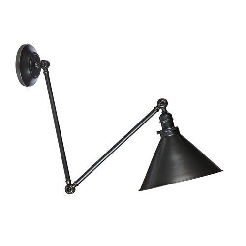 Elstead Provence 1 Light Adjustable Pendant/Wall Light in Old Bronze