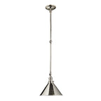 Elstead Provence 1 Light Adjustable Pendant/Wall Light in Polished Nickel