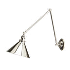 Elstead Provence 1 Light Adjustable Pendant/Wall Light in Polished Nickel