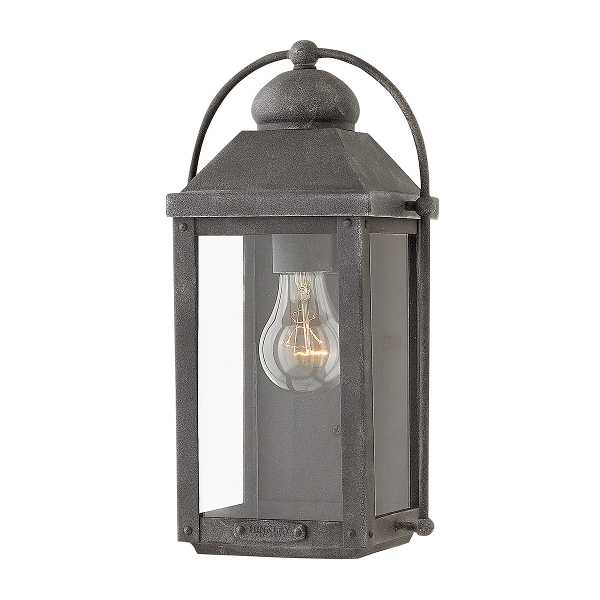 Quintiesse Anchorage Single Wall Lantern Aged Zinc