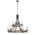 Quintiesse Angelo 9 Light Chandelier Slate