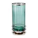 Quintiesse Arno Table Lamp Polished Nickel Green