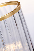 Quintiesse Arno Table Lamp Aged Brass Smoked
