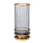 Quintiesse Arno Table Lamp Aged Brass Smoked