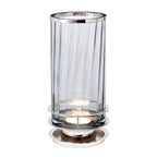 Quintiesse Arno Table Lamp Polished Nickel Smoked Glassware
