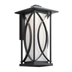 Quintiesse Ashbern Medium Wall Lantern Textured Black