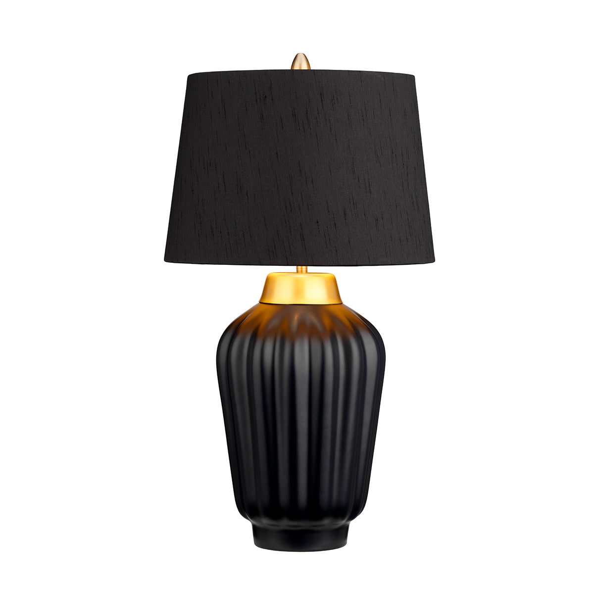 Quintiesse Bexley Table Lamp Black Brushed Brass