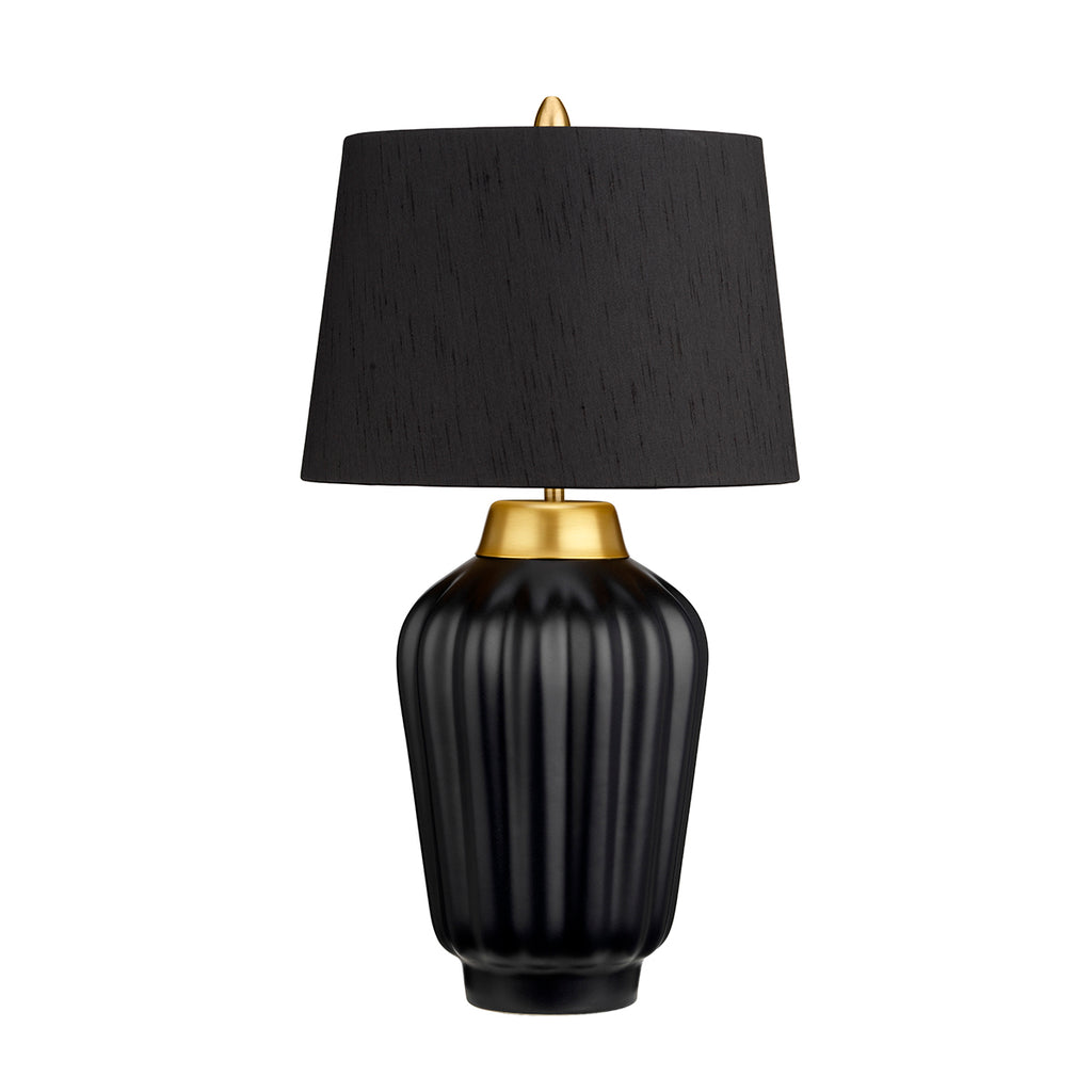 Quintiesse Bexley Table Lamp Black Brushed Brass