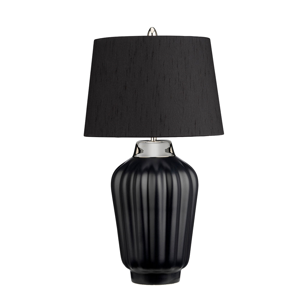 Quintiesse Bexley Table Lamp Black Polished Nickel