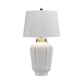 Quintiesse Bexley Table Lamp Polished Nickel White
