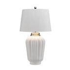 Quintiesse Bexley Table Lamp Polished Nickel White