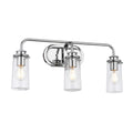 Quintiesse Braelyn 3 Light Wall Light Polished Chrome
