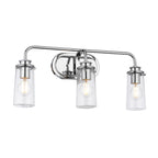 Quintiesse Braelyn 3 Light Wall Light Polished Chrome