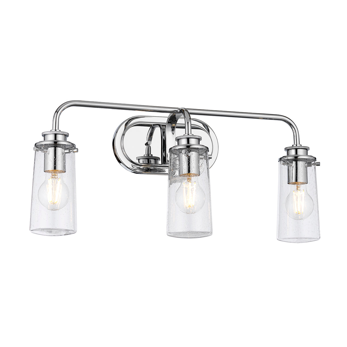 Quintiesse Braelyn 3 Light Wall Light Polished Chrome
